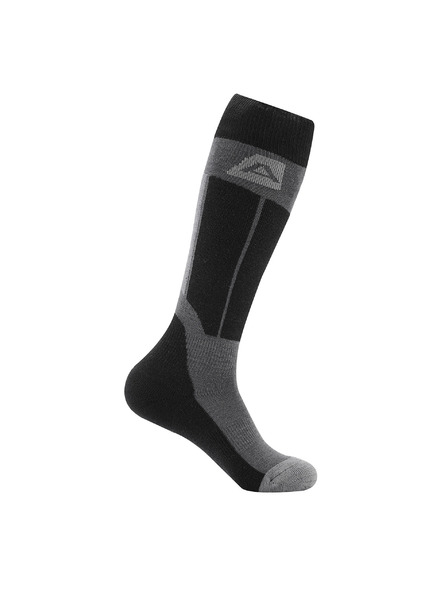 ALPINE PRO Ponožky z merino vlny ALPINE PRO RODE dk.true gray