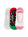 Meatfly Meatfly ponožky Low socks - Triple pack J/ Multicolor 1 | Mnohobarevná | Velikost