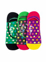 Meatfly Meatfly ponožky Low socks - Triple pack B/ Big Dots 1 | Mnohobarevná | Velikost