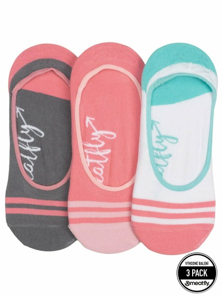 Meatfly Meatfly ponožky Low Socks Triple Pack White | Bílá | Velikost