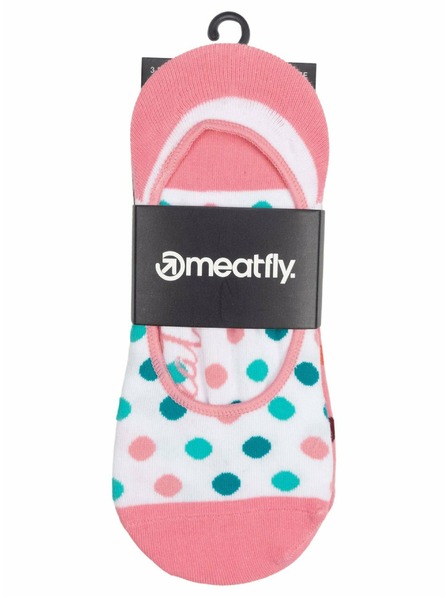 Meatfly Meatfly ponožky Low Socks Triple Pack White / Pink