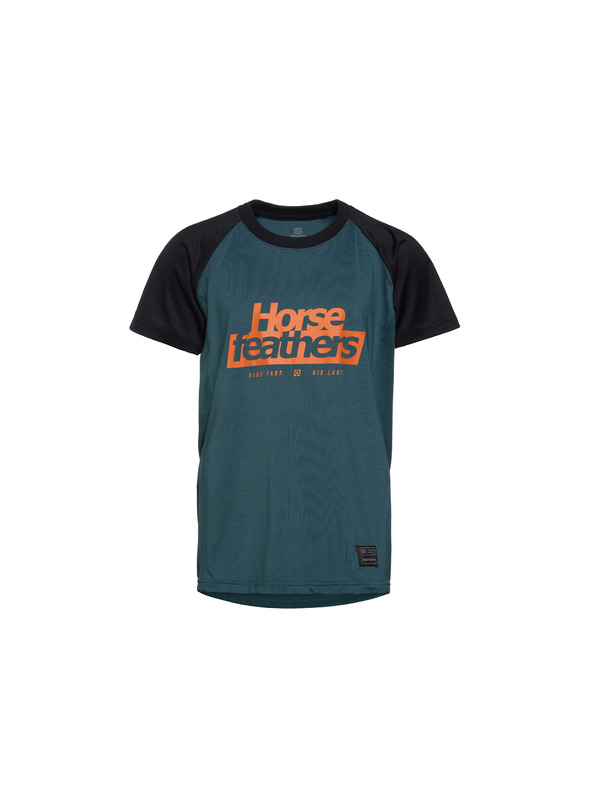 Horsefeathers Dětský bike dres Spike petrolejový HORSEFEATHERS