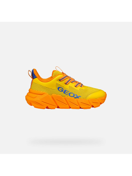 Geox Žluté chlapecké tenisky Geox Flexyper Fast
