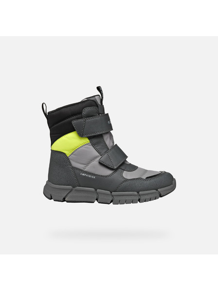 Geox Šedá chlapecká kotníková obuv Geox Flexyper  B Abx