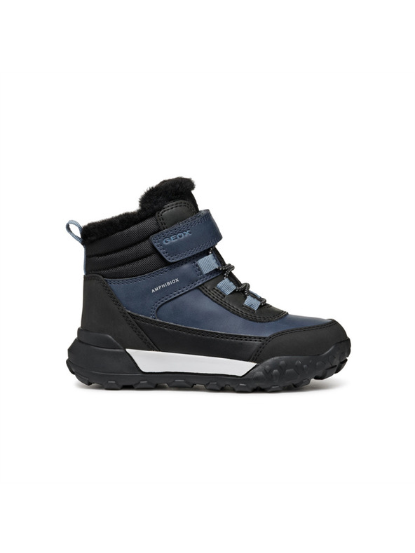 Geox Modrá chlapecká kotníková obuv Geox Trekkyup Abx Junior