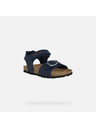 Geox Modré chlapecké sandály Geox Chalki