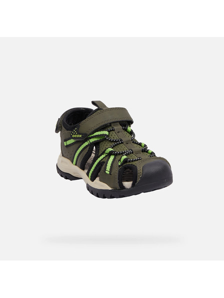 Geox Šedé chlapecké sandály Geox Borealis