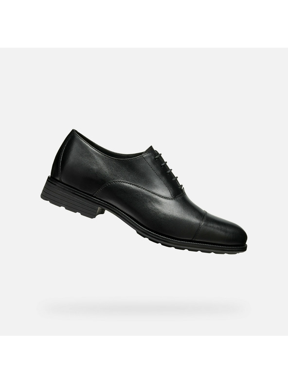 Geox Černá pánská společenská obuv Geox Walk Pleasure F