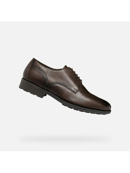 Geox Hnědá pánská společenská obuv Geox Walk Pleasure F