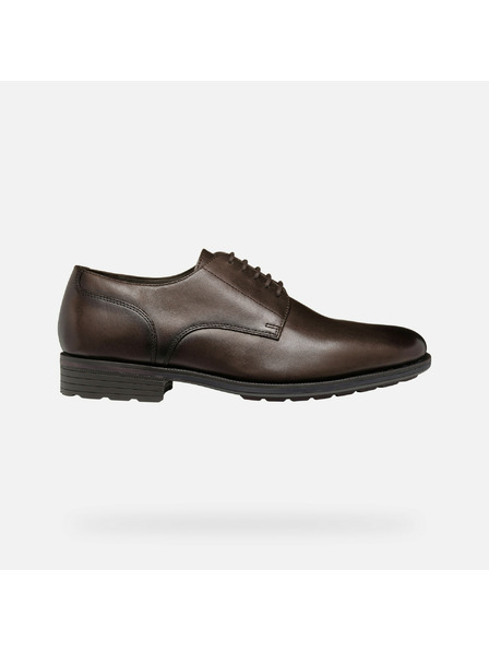 Geox Hnědá pánská společenská obuv Geox Walk Pleasure F
