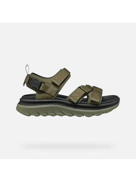 Geox Khaki pánské sandály Geox Spherica Actif X S