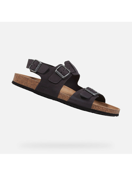 Geox Černé pánské sandály Geox Ghita
