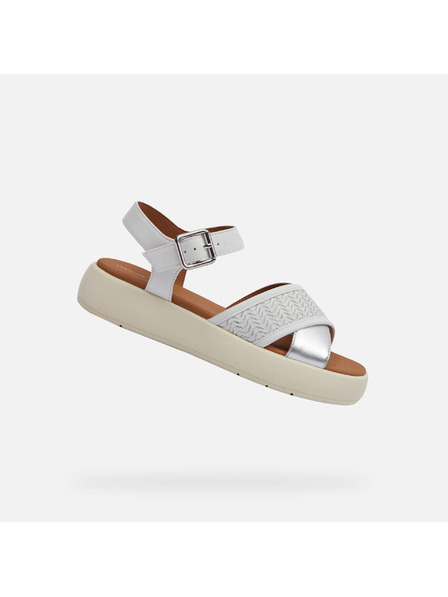 Geox Bílé dámské sandály Geox Camalei