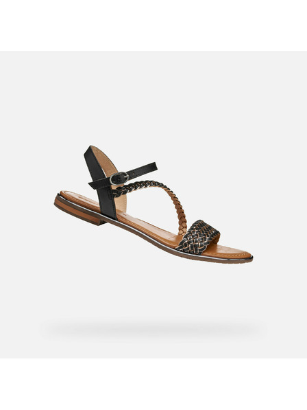 Geox Černé dámské sandály Geox Sozy Plus
