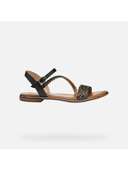 Geox Černé dámské sandály Geox Sozy Plus