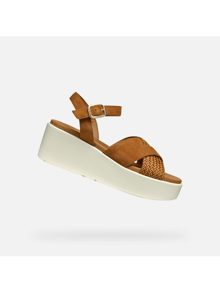 Geox Hnědé dámské sandály Geox XAN2.2S