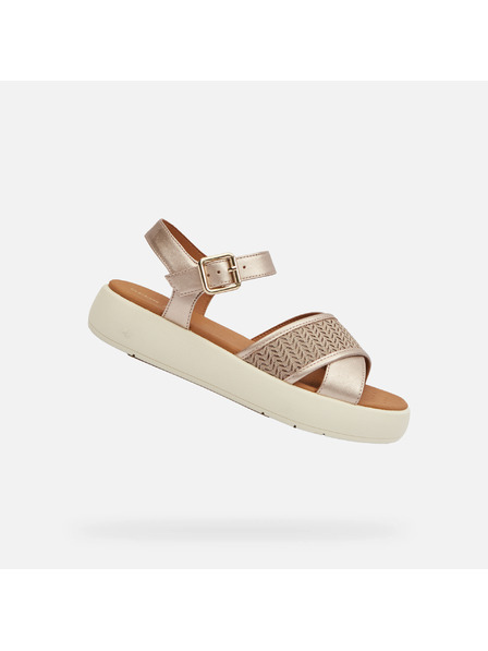 Geox Krémové dámské sandály Geox Camalei
