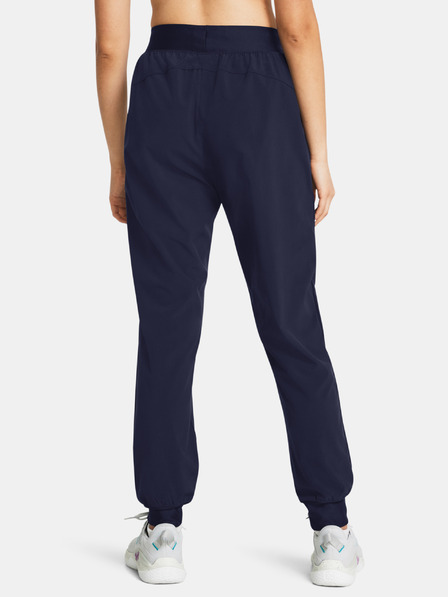 Under Armour Dámské sportovní kalhoty Under Armour UA Rival Hi Rise Woven Pant-BLU