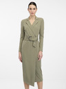 Orsay Khaki dámské midi šaty ORSAY