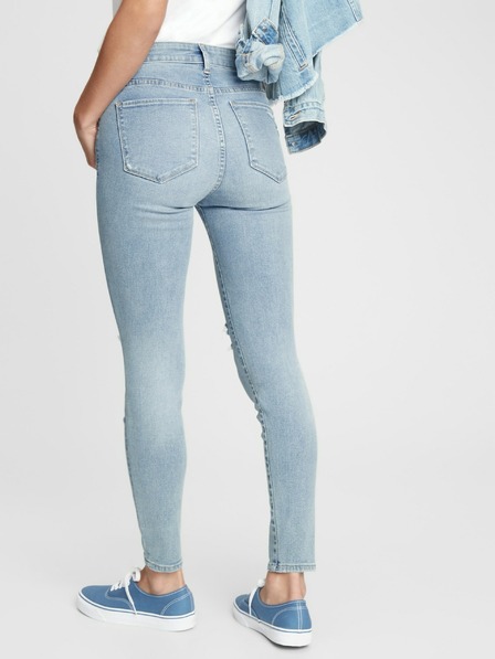 GAP Džíny distressed universal jeggings mid rise GAP