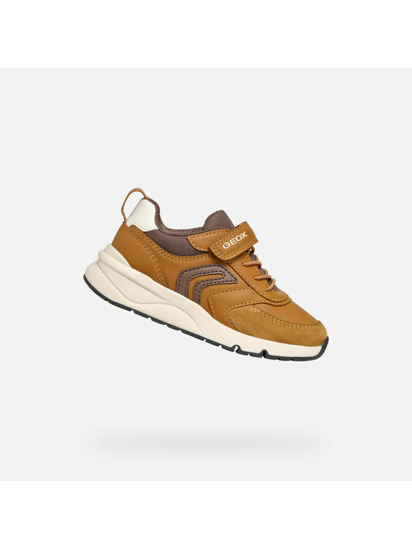 Geox Hnědé chlapecké tenisky Geox Rooner