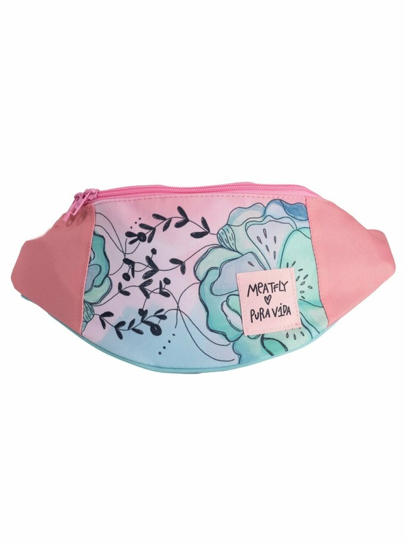 Meatfly Meatfly ledvinka X Pura Vida Taya Mint Flowers | Modrá | Objem 2,5 L