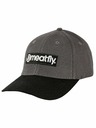 Meatfly Meatfly kšiltovka Wayne Flexfit Grey / Black Basic Logo | Černá | Velikost