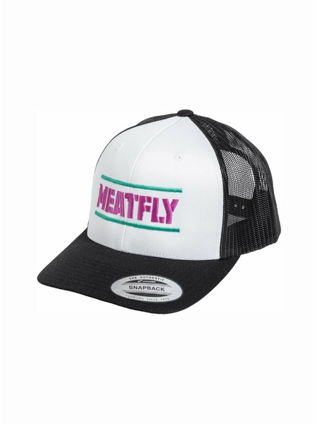 Meatfly Meatfly kšiltovka Docker Trucker White / Magenta | Bílá | Velikost