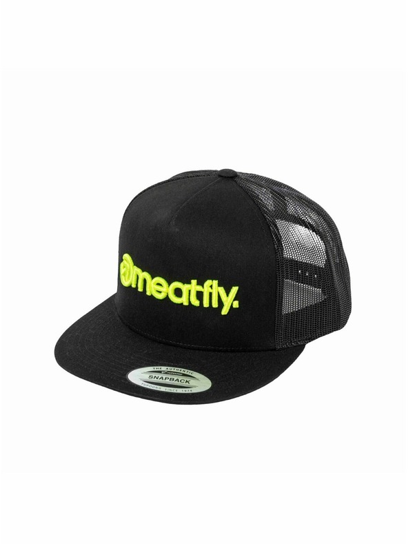 Meatfly Meatfly kšiltovka Mateo Trucker Snapback Lime / Black | Černá | Velikost
