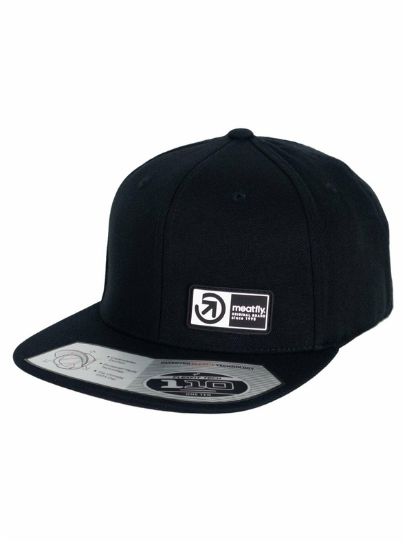 Meatfly Meatfly kšiltovka Gruman Premium Snapback Brand Black | Černá | Velikost