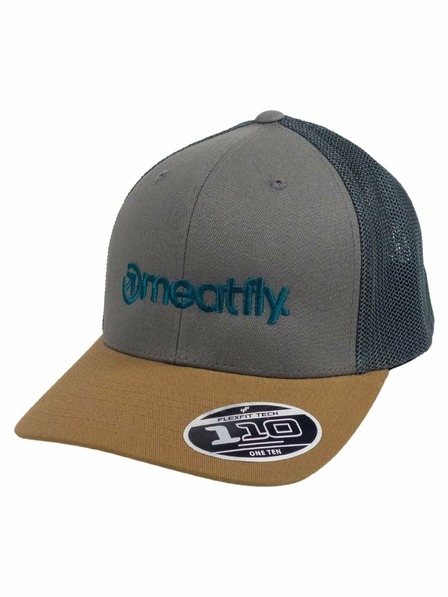 Meatfly Meatfly kšiltovka MF Logo Trucker Earth | Šedá | Velikost