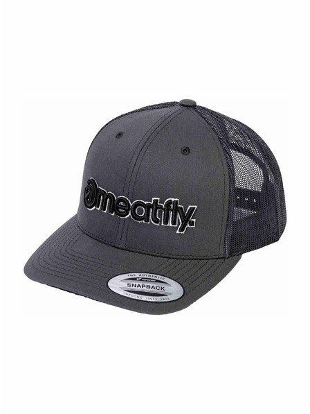 Meatfly Meatfly kšiltovka MF Logo Trucker Black / Dark Grey | Šedá | Velikost