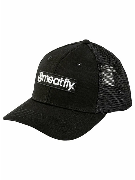 Meatfly Meatfly kšiltovka Caleb Trucker Black Basic Logo | Černá | Velikost