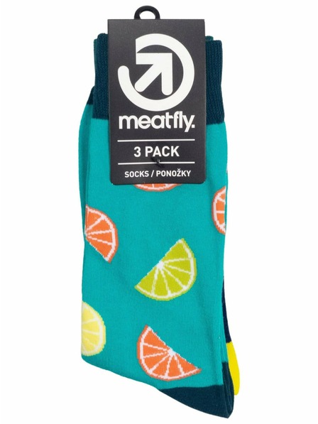 Meatfly Meatfly ponožky Lexy Triple Pack Lemons | Mnohobarevná | Velikost