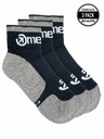 Meatfly Meatfly ponožky Middle Triple pack Grey | Černá | Velikost