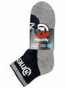 Meatfly Meatfly ponožky Middle Triple pack Grey | Černá | Velikost