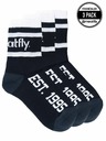 Meatfly Meatfly ponožky Long Triple Pack Black | Černá | Velikost