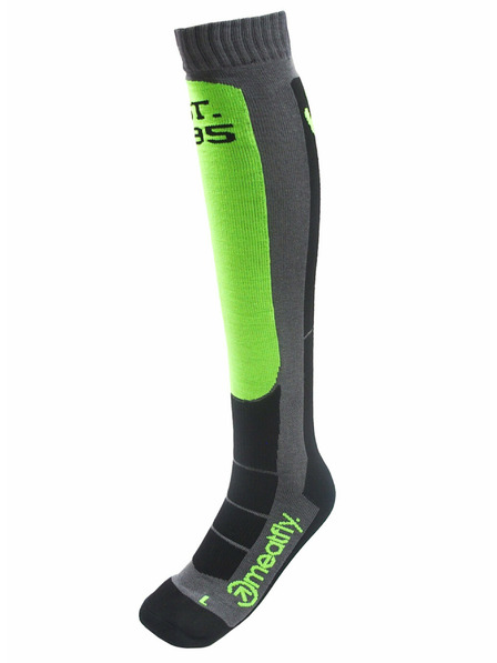 Meatfly Meatfly snowboardové ponožky Hooper Safety Green Grey | Zelená | Velikost