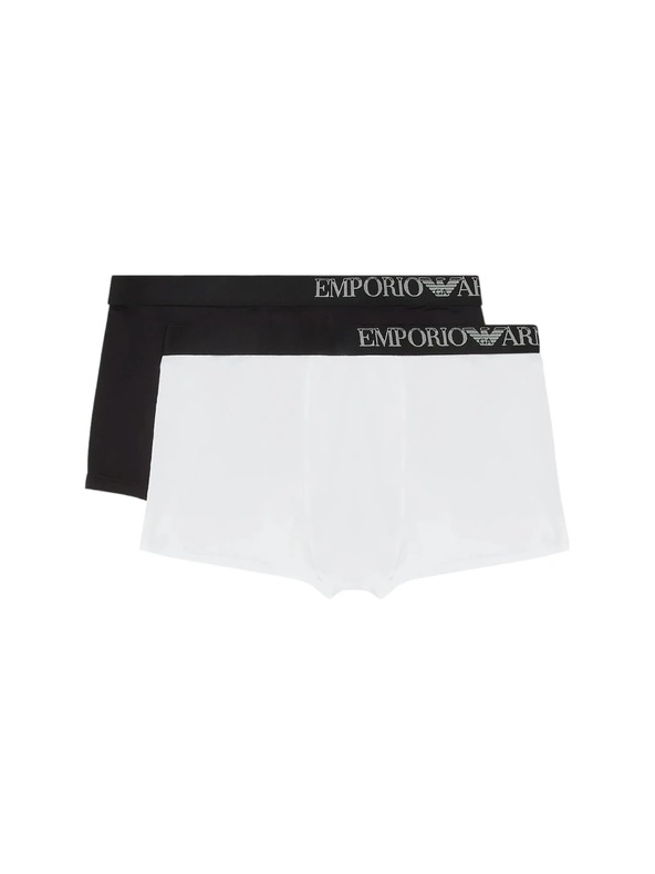 Emporio Armani Pánské boxerky 2 Pack Emporio armani Nero/Bianco