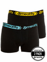 Meatfly Meatfly pánské boxerky Balboa Boxershorts Double Pack Black | Černá | Velikost