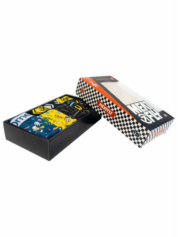 Meatfly Meatfly pánské boxerky Balboa Boxershorts Tools/Jamm Gift Pack | Černá | Velikost