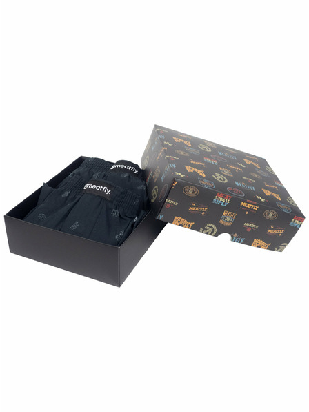 Meatfly Meatfly pánské trenýrky Agostino Black Sanchez Gift Pack | Černá | Velikost