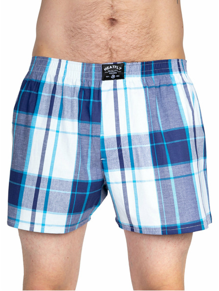 Meatfly Meatfly pánské boxerky Doug Black / Blue | Černá | Velikost