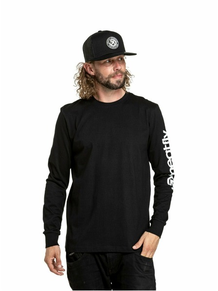 Meatfly Meatfly pánské tričko s dlouhým rukávem Judgement Logo Black | Černá | Velikost