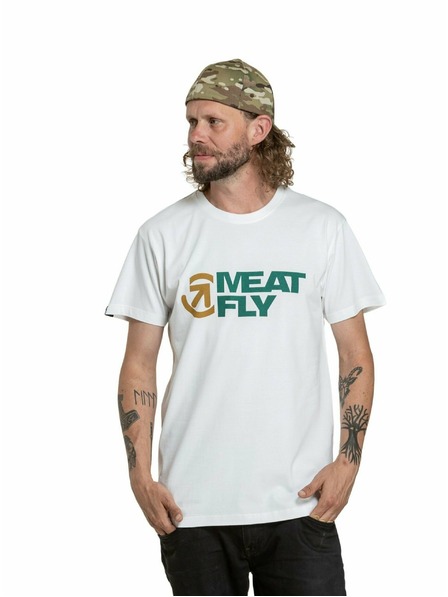 Meatfly Meatfly pánské tričko Revital White | Bílá | Velikost