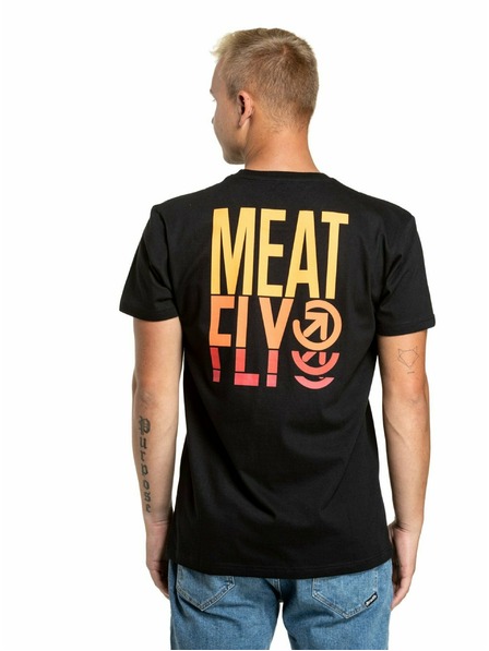 Meatfly Meatfly pánské tričko Phase Black | Černá | Velikost