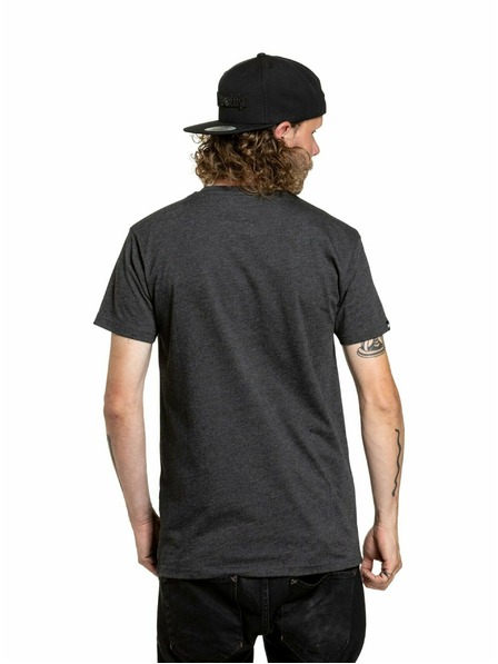 Meatfly Meatfly pánské tričko Joe Red/Charcoal Heather | Červená | Velikost