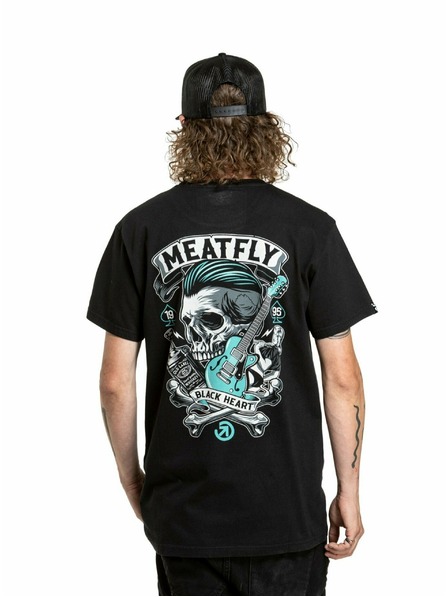 Meatfly Meatfly pánské tričko Whiskey Boy Black | Černá | Velikost