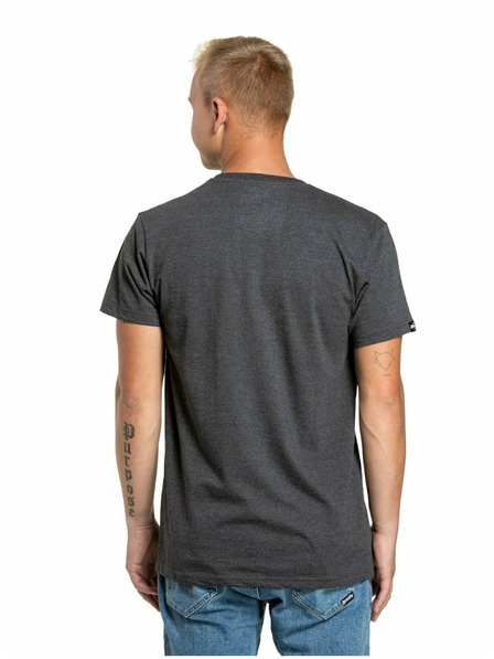Meatfly Meatfly pánské tričko Dais Charcoal Heather | Šedá | Velikost