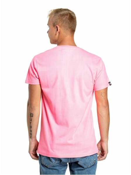 Meatfly Meatfly pánské tričko Rele Neon Pink | Růžová | Velikost